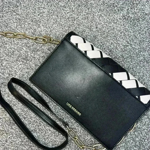 LIKE DREAMS BLACK WHITE PURSE BAG - Picture 7 of 7